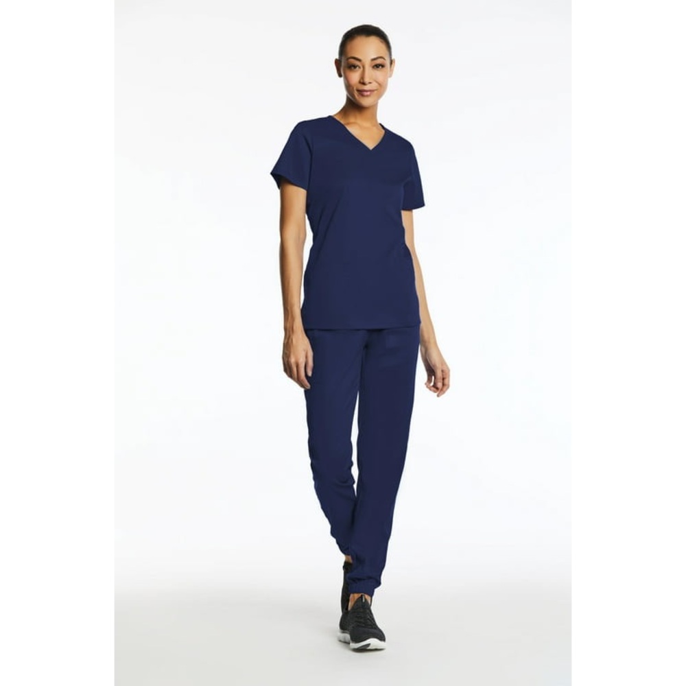 White Cross Fit Dark Navy Top and Jogger Pant Scrub Set XXS